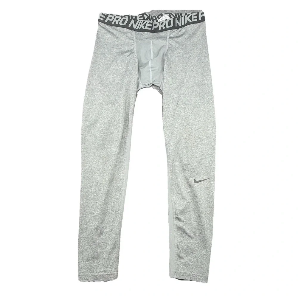 Nike Dri Fit Pro Compression‎ Pants Mens Size 2xl Gray